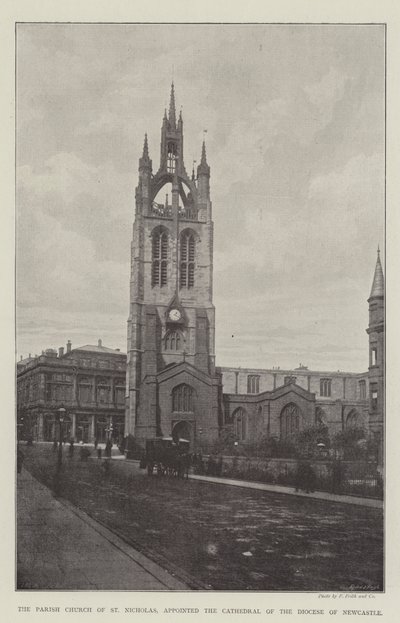 The Parish Church of St Nicholas, utnämnd till katedralen för stiftet Newcastle av English Photographer