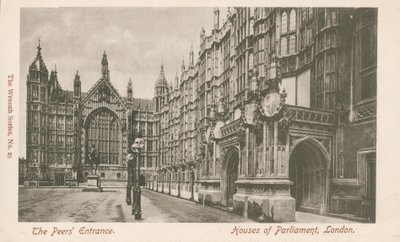 Peers Entrance, Houses of Parliament, London av English Photographer