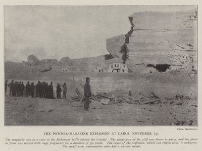 Powder-Magazine-explosionen i Kairo, 19 november av English Photographer