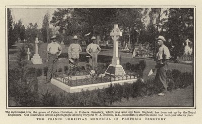 Prince Christian Memorial på Pretoria Cemetery av English Photographer
