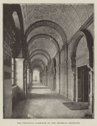 Imperial Institutes huvudkorridor av English Photographer