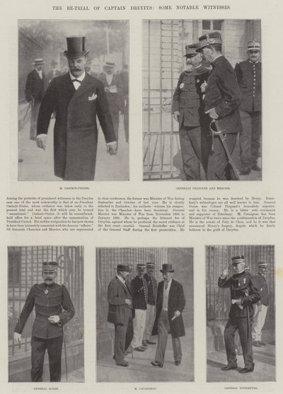 Återprövningen av kapten Dreyfus, några anmärkningsvärda vittnen av English Photographer