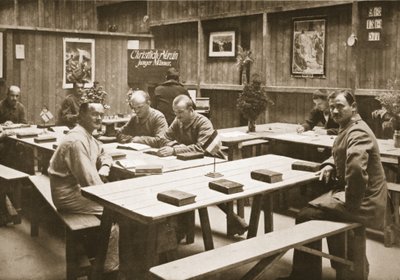 Lässalen, Handforth, illustration från tyska fångar i Storbritannien (fotogravyr) av English Photographer