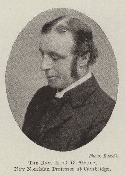 Pastor H C G Moule, New Norrisian Professor vid Cambridge av English Photographer