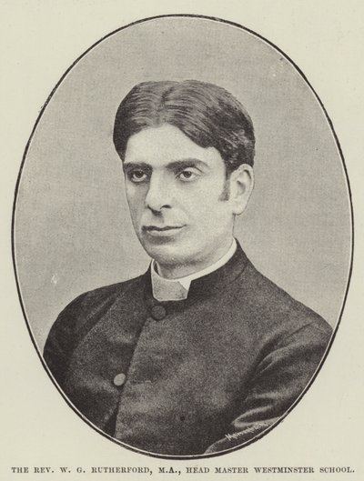 Pastor WG Rutherford, MA, Head Master Westminster School av English Photographer
