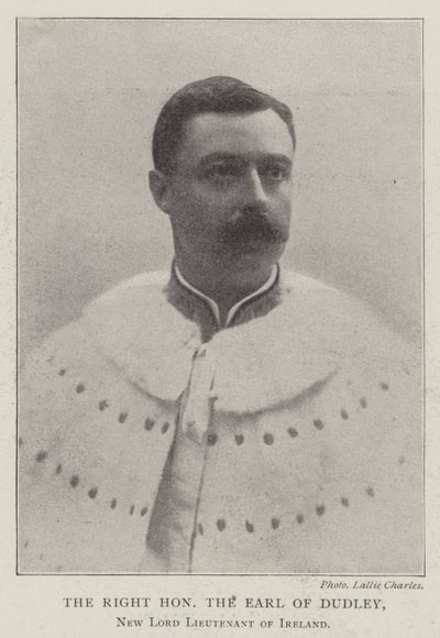 Den höge ärade Earl of Dudley, New Lord Lieutenant of Ireland av English Photographer