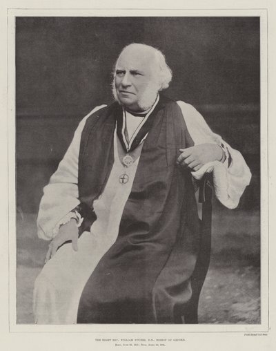 Den högra pastor William Stubbs, DD, biskop av Oxford av English Photographer