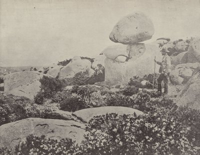 The Rocking Stone, Hobart av English Photographer