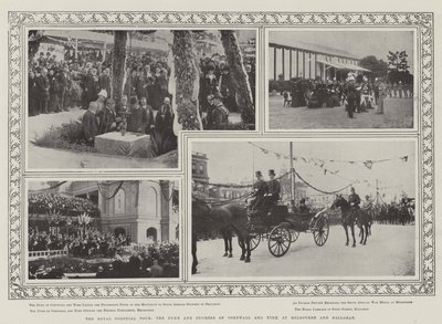 Royal Colonial Tour, hertigen och hertiginnan av Cornwall och York i Melbourne och Ballarat av English Photographer