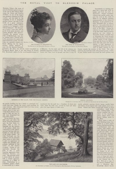 Det kungliga besöket i Blenheim Palace, 28 november 1896 av English Photographer
