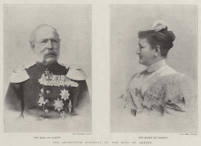 Sachsens kung sjuttionde födelsedag av English Photographer