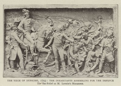 Belägringen av Dunkerque, 1793, invånarna samlades för försvaret av English Photographer