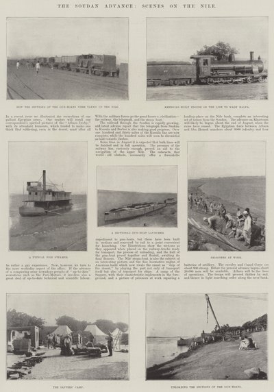 The Soudan Advance, Scener på Nilen av English Photographer