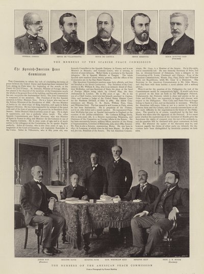 Spansk-amerikanska fredskommissionen av English Photographer