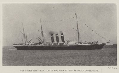 Steam-Ship New York, förvärvat av den amerikanska regeringen av English Photographer