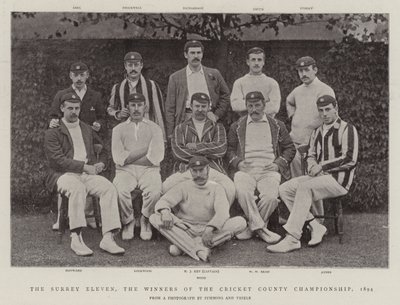 Surrey Eleven, vinnarna av Cricket County Championship, 1894 av English Photographer