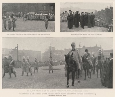 Insedningen av rekryter från Berlingarnisonen inför den tyska kejsaren den 23 november av English Photographer