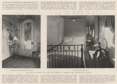 Tåget med vilket hertigen och hertiginnan av Cornwall reser i Kanada av English Photographer