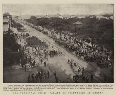 Transvaal-krisen, parad av volontärer i Durban av English Photographer