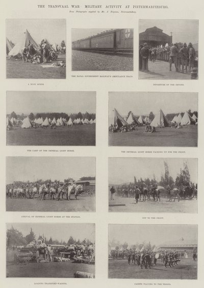 Transvaalkriget, militär aktivitet i Pietermaritzburg av English Photographer
