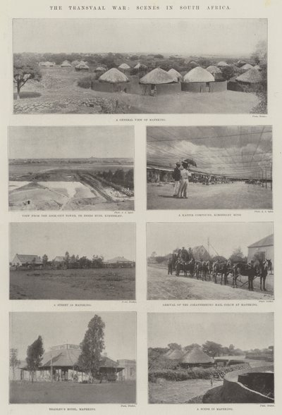 Transvaalkriget, scener i Sydafrika av English Photographer