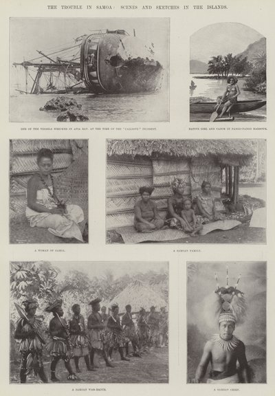 Problemet i Samoa, scener och skisser på öarna av English Photographer