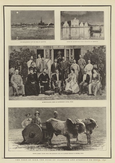 Besöket av HKH hertigen av Clarence och Avondale i Indien, 1890 av English Photographer