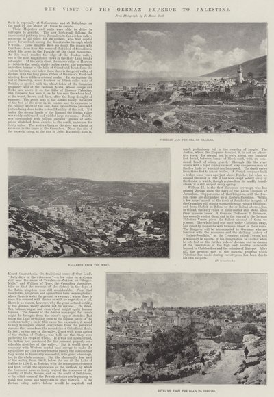 Den tyska kejsarens besök i Palestina av English Photographer