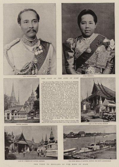 Kungen av Siams besök i England av English Photographer