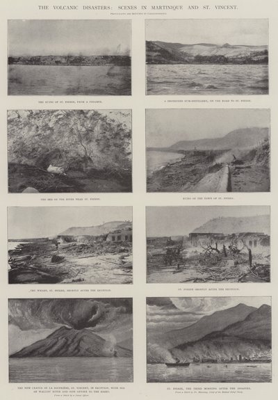 Vulkankatastroferna, scener på Martinique och St Vincent av English Photographer