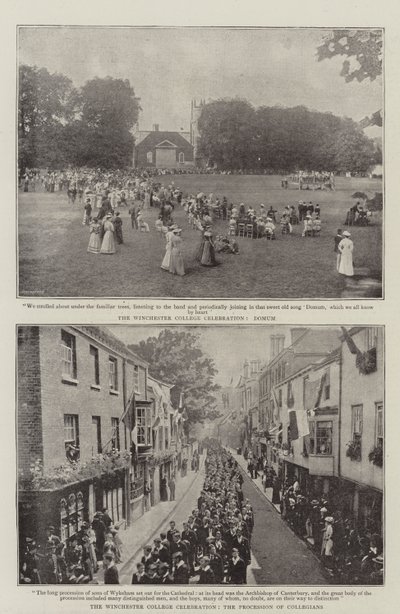 Winchester College Celebration av English Photographer