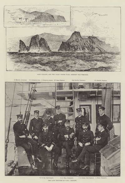 Vraket av HMS Serpent av English Photographer