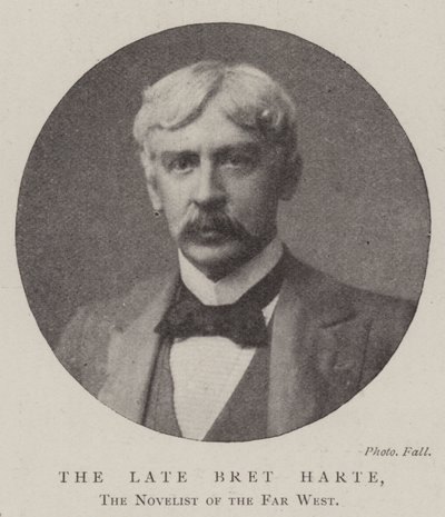 Den bortgångne Bret Harte, romanförfattaren i Fjärran Västern av English Photographer