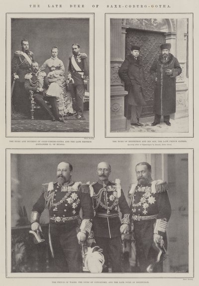 Den framlidne hertigen av Saxe-Coburg-Gotha av English Photographer