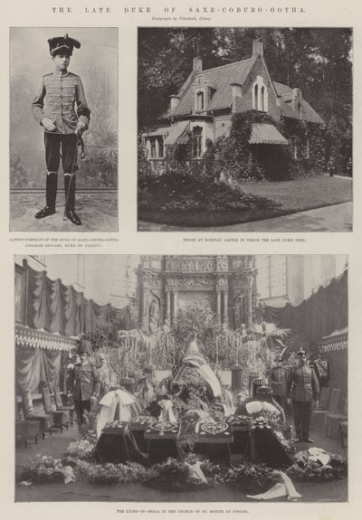 Den framlidne hertigen av Saxe-Coburg-Gotha av English Photographer