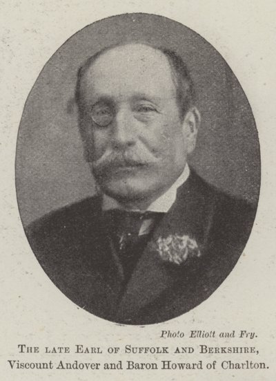 Den framlidne jarlen av Suffolk och Berkshire, viscount Andover och baron Howard av Charlton av English Photographer