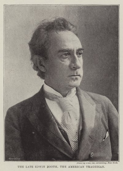 Den bortgångne Edwin Booth, den amerikanske tragedianen av English Photographer
