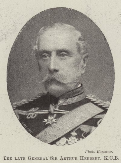 Den bortgångne generalen Sir Arthur Herbert, KCB av English Photographer