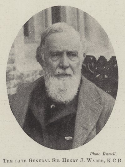 Den bortgångne general Sir Henry J Warre, KCB av English Photographer