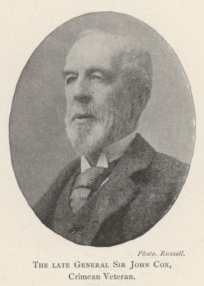 Den avlidne general Sir John Cox, Krimveteran av English Photographer