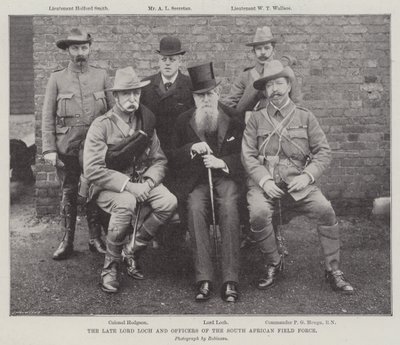 Den bortgångne Lord Loch och officerare från den sydafrikanska fältstyrkan av English Photographer