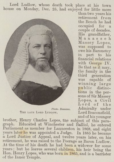 Den bortgångne Lord Ludlow av English Photographer