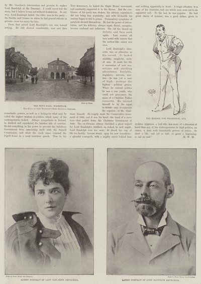 Den bortgångne Lord Randolph Churchill av English Photographer
