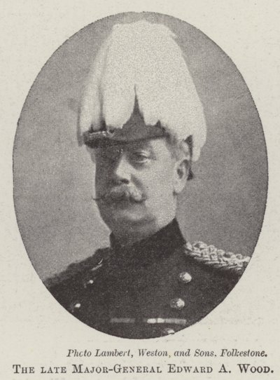 Den bortgångne generalmajoren Edward A Wood av English Photographer