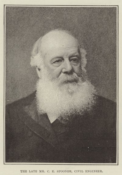 Den framlidne Mr C E Spooner, civilingenjör av English Photographer