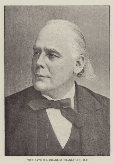 Den avlidne Charles Bradlaugh, MP av English Photographer