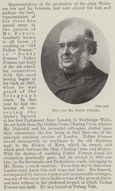 Den bortgångne Mr Edwin Fownes av English Photographer