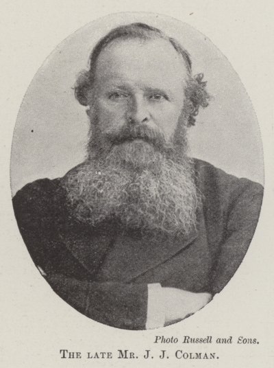 Den framlidne herr J J Colman av English Photographer