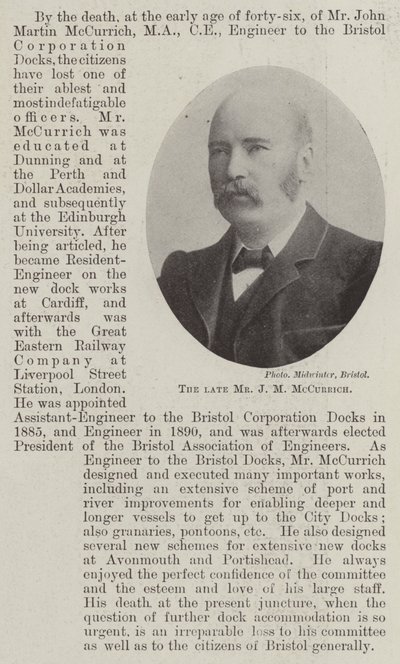 Den bortgångne Mr J M McCurrich av English Photographer