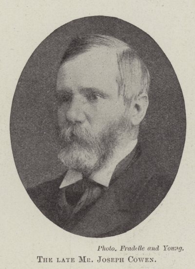 Den bortgångne herr Joseph Cowen av English Photographer